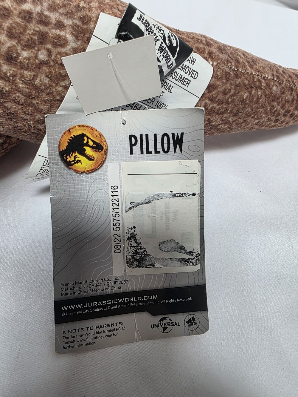 Jurassic World Dominion T-Rex Cuddle Pillow Plush NWT 30" Dinosaur - Picture 6 of 7